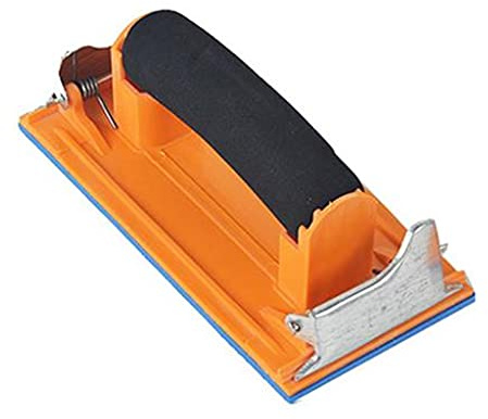 Pratico supporto per carta vetrata manuale con manico in spugna, strumento di levigatura ergonomico 18.2/7.16, levigatrice manuale con blocco leggero per lucidatura delle pareti in legno