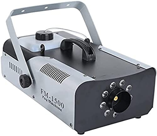 DJ Lights Machine à fumée 1500 W avec lumières LED RVB et télécommande sans fil pour fête et spectacle