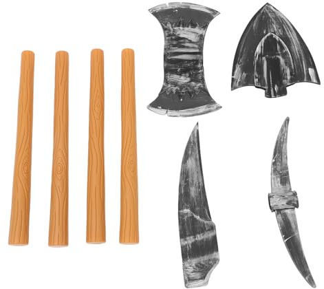iplusmile Set di 4 Oggetti di Scena Nani in Schiuma per Costume da Halloween, Accessori per Festa e Spettacoli Teatrali, Leggeri e Sicuri, per Eventi Cosplay e Scenette Teatrali