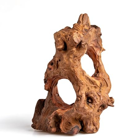 emours Porous Natural Driftwood for Aquarium, Aquascaping Driftwood with Holes, Hand-Selected Tunnels & Hideouts, Aquascaping Hardscape, Terrarium Reptile Décor, No Paint or Resin (6-8 (15-20 cm))