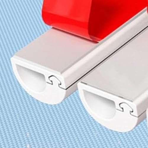 3m White cable trunking, Soft Pvc Side Opening Cable Tidy Hiders | Cable Sleeve Organiser for Wall, Flexible Self Adhesive Conduit Trunking Hide Wires Wall