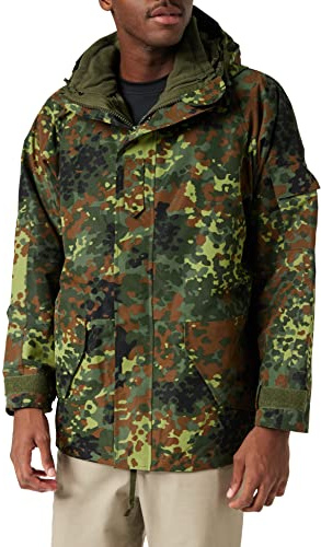 Mil-Tec Nässeschutzjacke mit Fleece‑Innenjacke Unisex • Warme 2‑in‑1 Regenjacke Herren & Damen mit herausnehmbarer Fleecejacke • Arbeitsjacke, Outdoor Funktionsjacke