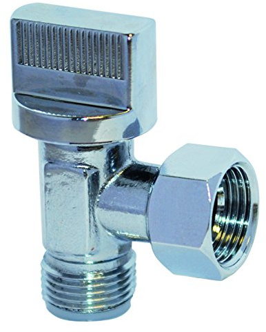 Boutté SPH12C – Robinet de chasse équerre 1/4 tour mâle 12x17 – Chrome brillant – Raccord sanitaire WC ou lavabo