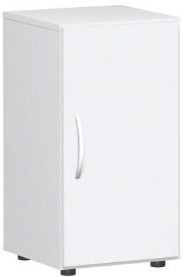 Gera Möbel Schranksystem Flex Flügeltürenschrank, Drehtürenschrank, Holzdekor, weiß/weiß, 40 x 42 x 75.2 cm