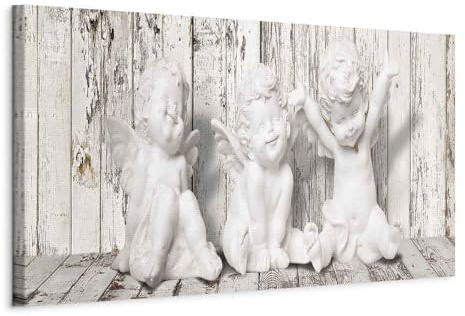 B&D XXL - Leinwandbild Vintage Holzoptik Bretter, 120x40 cm, 1-teilig | Hochwertige Leinwand, sofort aufhängbar, ideal fürs Wohn- oder Schlafzimmer, wasserfest und lichtecht, langlebig, stilvoll