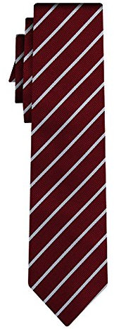 BOSS Seidenkrawatte stripe red white