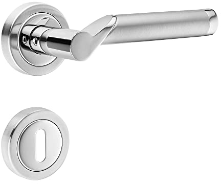 ck-tuerbeschlaege Hochwertige Bicolor Rosettengarnitur Lightning (BB Buntbart)