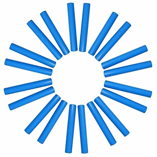 A-Star Blue Wood Claves, 20 cm – Packung mit 10 Paaren – Handrhythmusstäbe, Holzschlaginstrument