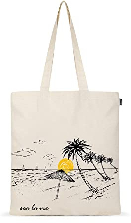 Eco Right Grande canvas bolsa tela para la compra, bolsos mujer bandolera, bolsa de viaje, Playa, Viajes Uso bolsos mujer, bolsa regalo para alumnos