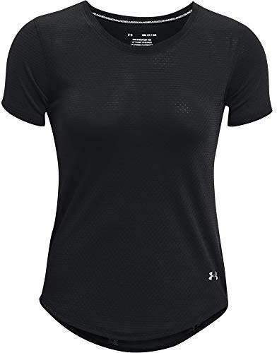 Under Armour Damen Streaker tee Laufbekleidung Laufshirt Black/Black/Reflective - Schwarz XS