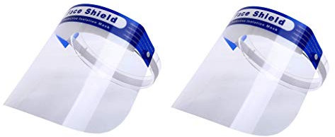 TEMPO DI SALDI Coppia Di Visiere Protettive Integrali In Policarbonato Trasparenti Regolabili