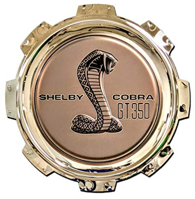 Shelby Cobra GT 350 Gas Cap Stainless Steel Wall Hanging Sign - Bronze/Chrome : 22 x 22