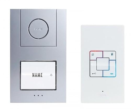 M-e modern-Electronics Vistus AD ALU 4010 S Vistus Türsprechanlage Kabelgebunden Komplett-Set 1 Fam