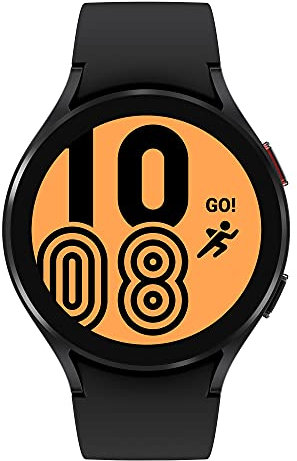 Samsung Galaxy Watch4 Bluetooth, 44 mm, negro: reloj inteligente, monitoreo de salud, bienestar, deporte, IMC, ECG, batería de larga duración, versión FR