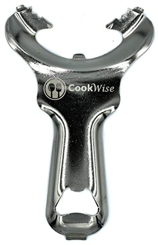 Cookwise Mason jar Opener no lid dents or Damage Multi-Purpose Easy Twist Manual Handheld top Remover Utensil Made for Lifetime