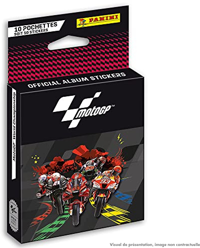 Panini 004537KBF10 MOTO GP Adesivi Blister 10 tasche