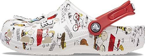 Crocs Unisex-Erwachsene Klassische Peanuts Snoopy Clogs, Wei /mehrfarbig, 42/43 EU