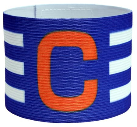 Fiorky Fascia da Braccio for Capitano di Calcio in Nylon Elastico Fascia da Braccio Regolabile for Leader da Competizione Fascia da Braccio Traspirante for Gruppo di Capitani di Calciatore c