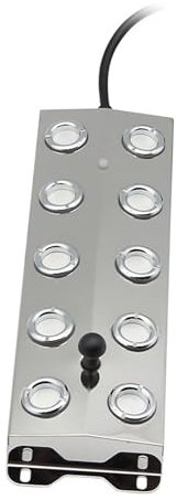 ZYT-DHRUCB Tablero atomizador Industrial de 10 Cabezales, Gran Volumen de Niebla de 8L/H, Equipo para Hacer Niebla de rocalla/Piscina/Paisaje, Amplio Voltaje CC 36V-48V,A