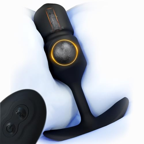 Seckoe Analvibratoren mit 10 Vibration Prostata Stimulation Analplug Vibrator 40dB Leise,Fernbedienung Elektrisch Anal Buttplug Massagegerät Sex Spielzeug für Männer Frauen Paare