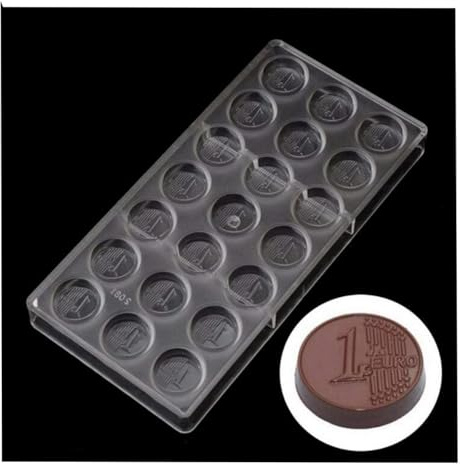 Valink Transparente Polycarbonat-Schokoladenform, Starre Polycarbonat-Schokoladenformen, Selbstgemachte Süßigkeiten, Süßigkeitenform, Tablett für Hochzeit, Geburtstag, Backform (C)