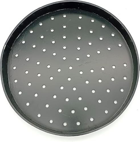 Unibos | Cast Iron Heavy Duty Tandoori/Tandoor Grill Clay Oven Stones Burner Plate 13 For Catering & Restaurants (Black 13 Inch)