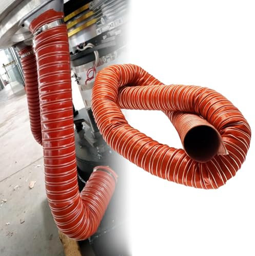 Abluftschlauch Lüftungsschlauch 25 32 160 180 200 250 305 Mm Kanalschlauch, Abluftschlauch Für Autowerkstatt-Trockner, Stromgenerator, Wechselstrom, Luftkanal-Ansaugrohrschlauch(80mm(3 1/8),L-1m(3.3f