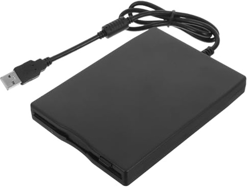 jojofuny Disquete Externa USB para Portátil, Ligera y Resistente, Lector de Discos Flexibles en Abs Compatible con PC y Transferencia Rápida de Datos