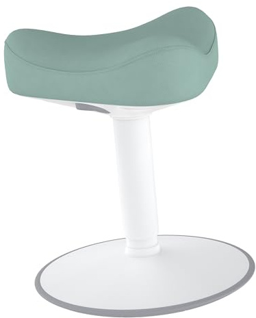 YRHome Hocker Bürohocker Ergonomischer Hocker Stehhocker Wackelhocker Arbeitshocker Schreibtischstuhl 360° drehbarer, Höhenverstellung 47-65cm für Zuhause und im Büro, Grün