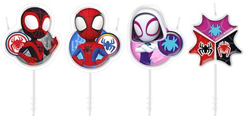 dekora - Candeline Compleanno Spidey 3 x 4 cm per Decorare Torte