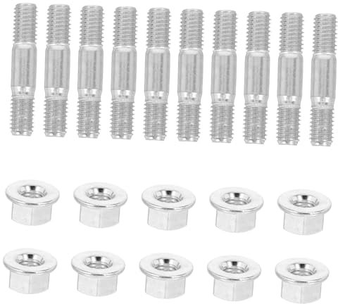 SUPVOX 1ensemble Kit Vis Et Écrous pour Tronçonneuse De Vis à Double Extrémité Et Écrous pour Maintenance De Tronçonneuse Compatible avec Divers Modèles