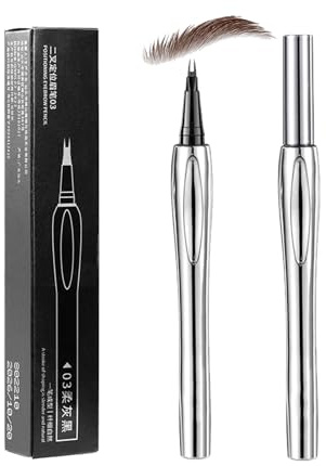 Modellatore Sopracciglia - Matita per Scolpire Con Punta, a Forchetta Penna Sopracciglia | E Anti Sbavatura, Penna per Sopracciglia Impermeabile E Di Lunga Durata per Microblad Matita