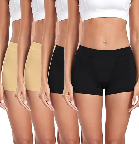 Ocexteur Mutande Boxer Donna Culotte Pantaloncino Cotone Shorts Multipack | 95% cotone 5% elastan morbide e traspiranti mutande a pantaloncino con cavallo foderato per casa sonno sport e uso quotidiano