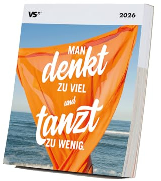 Visual Statements – Postkartenkalender 2026 – Wochenkalender mit 52 inspirierenden Sprüchen – Heraustrennbare Postkarten – Tischkalender 16 x 17,5 cm – Geschenkidee für Freund:innen & Familie