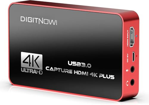 VIXLW 4K HD USB 3.0 Video Capture Card with HDMI Loop-Out, 4k 60Hz No Lag Passthrough for Video Recording, Support Capture Resolution Up to 4K NV12 Format, Compatible with PS5/PS4