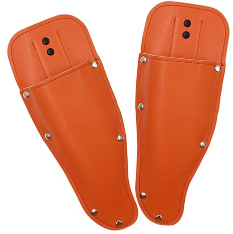 NOLITOY 2 piezas Fundas de Cuero Resistentes para Tijeras de Podar de Protección Segura y Portátil para Herramientas de Jardinería con Diseño Ligero y Duradero para Uso Exteriores y Hogar
