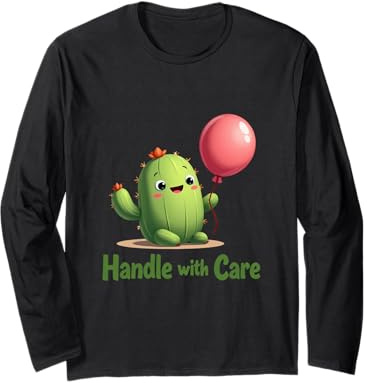Cactus e Palloncino Maglia a Manica