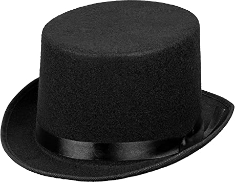 Boland 04004 - Hut Colin, Zylinder in Schwarz, Accessoire für eine Gala, Faschingsparty oder Karneval