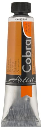 COBRA Talens wassermischbare Ölfarben, 40 ml, 803 Goldfarbe
