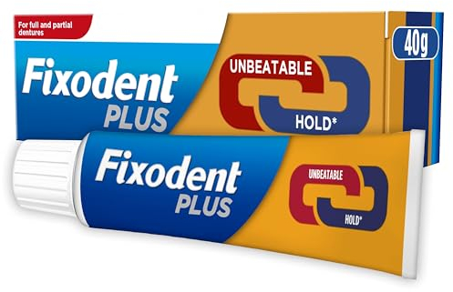 Fixodent Plus Denture Adhesives Cream, 40g, Dual Power Premium, Up To 88% Of The Hold At The End Of The Day, Mint