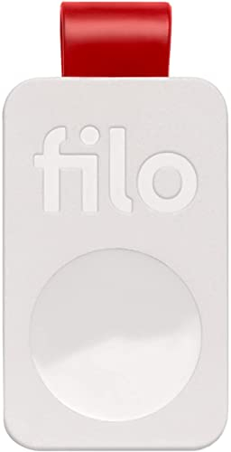Filo Tag - Localizzatore Bluetooth per Chiavi - Batteria Sostituibile - per iOS e Android - Bianco, 1 pezzo