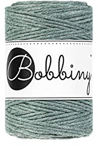 Bobbiny Oeko-Tex Premium Makramee Garn aus ökologischer Baumwolle 1,5 mm x 100 m (Laurel)