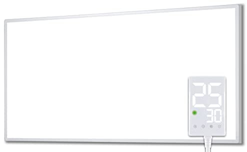 Heidenfeld Infrarotheizung HF-HP100-3 | 𝟭𝟬 𝐉𝐀𝐇𝐑𝐄 𝐆𝐀𝐑𝐀𝐍𝐓𝐈𝐄 - 1000 Watt - Bis 25 m² - Infrarot Heizkörper - Elektroheizung mit Thermostat - Überhitzungsschutz (HF-HP100-3 1000 Watt)