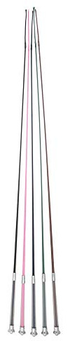 USG 16300041-120 Reitgerte mit Gel-Griff, Länge: 120cm, 5 Stück, schwarz, marine, braun, grün, pink