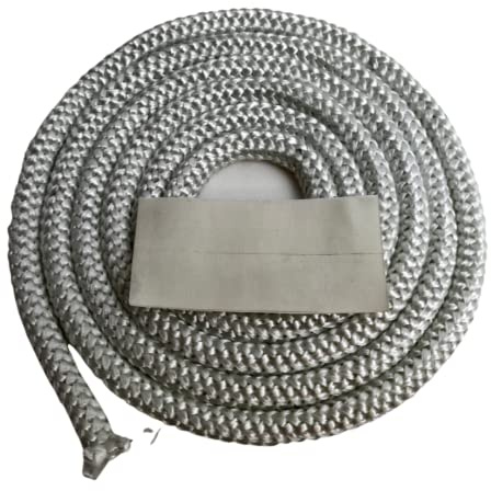Ofendichtung - Dichtschnur Ø 12 mm - weiß - Länge 2,5 m - Runddichtung für Kaminofen - Kordeldichtung (12x12x2500mm)