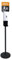 APS 98250 Desinfektionsständer/Desinfektionsmittelspender Metall, Schwarz, 32cm Durchmesser, 163cm Höhe
