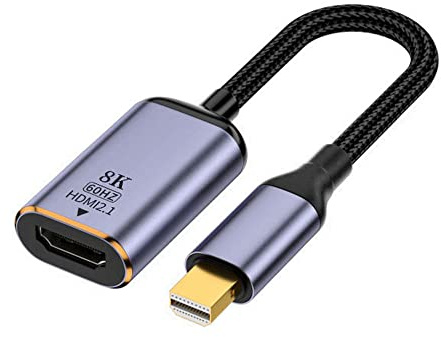 xiwai Mini DisplayPort 1.4 Source to HDMI 2.0 Display 8K 60hz UHD 4K Mini-DP to HDMI Female Monitor Adapter Cable (câble Adaptateur pour Moniteur Mini-DP vers HDMI Femelle)
