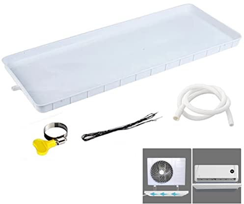 Bandeja de goteo del aire acondicionado, unidad interna y externa del aire acondicionado Bandeja de agua Bandeja de PP Almohadilla colectora de agua: perfecta for sistemas de bomba de calor de aire ac