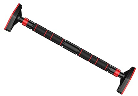Samnuerly Klimmzugstangen Türrahmen Reck, Klimmzugstange ohne Loch, Kinderschaukel Hängestange, verstellbare Länge von 70-96cm, Belastung von 250kg