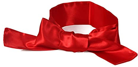 Schlafmaske Weiche Augenbinde Satinband Bandage auf Augen Bequeme Schlaf Augenmaske Atmungsaktive Abdeckung Eye Patch for Schlaf Frauen Sexy Augenbinde Augenmaske Schlafmaske (Size : Red)